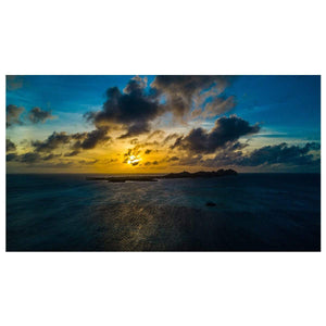campellovision.com wallpaper Sunset Los Roques Yellow Blue