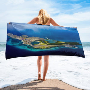 campellovision.com Gran Roque above clouds - Towel